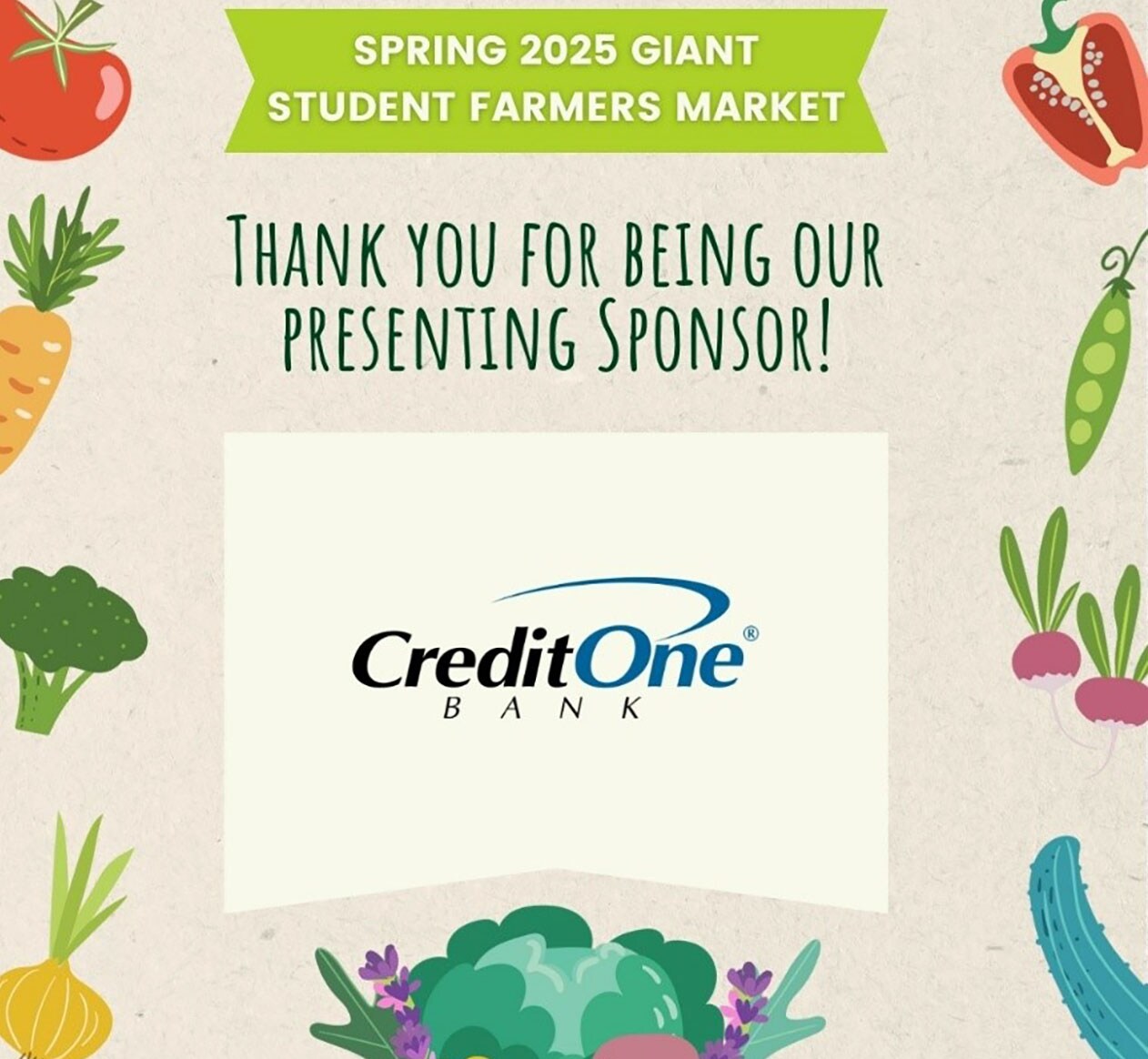 Green Our Planet Giant Student Farmer’s Market 